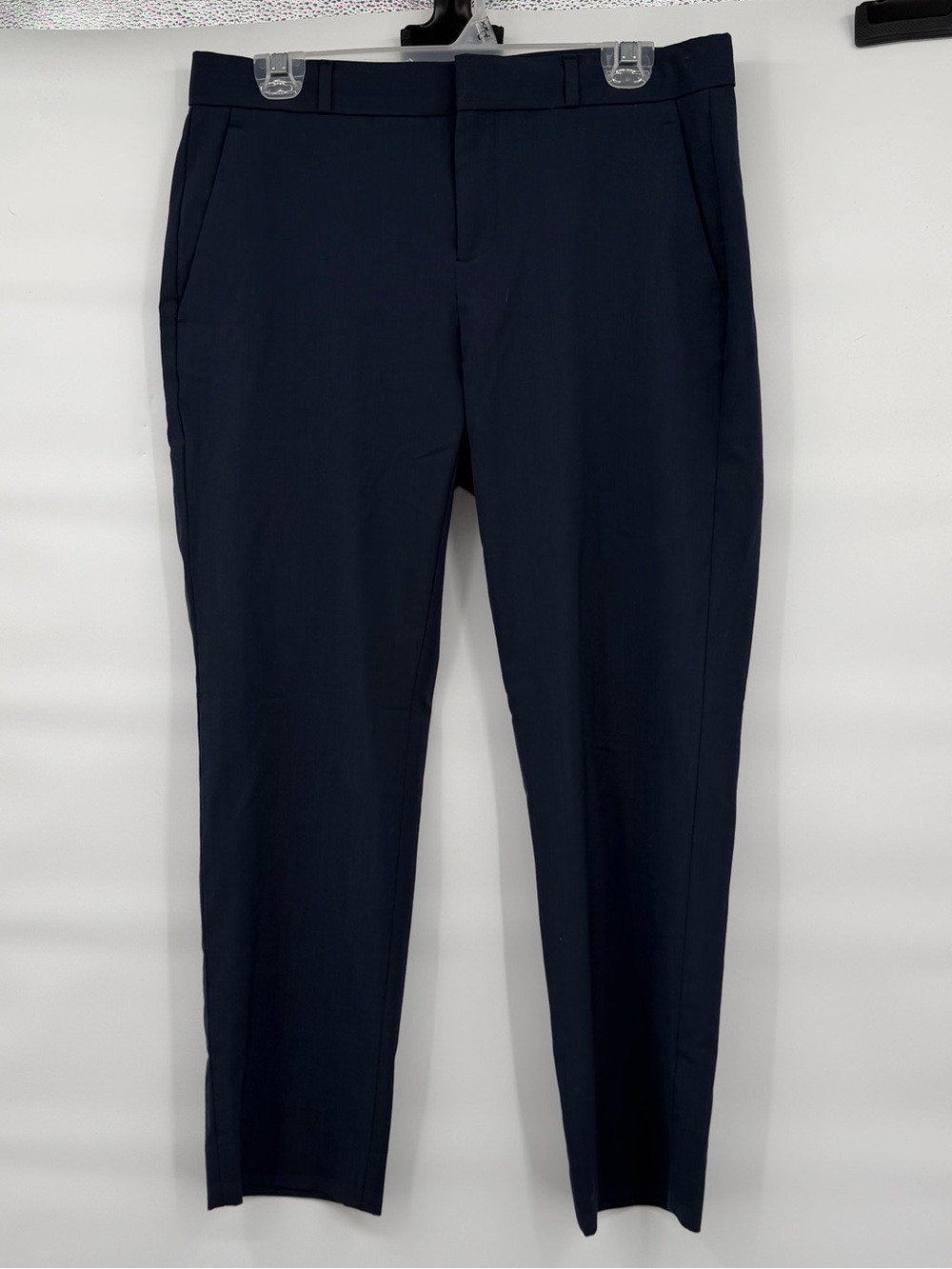 Banana Republic Avery navy wool blend pants